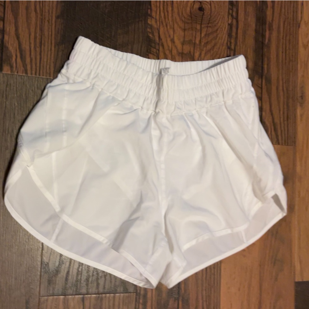 Lululemon Athletica White Athletic Shorts